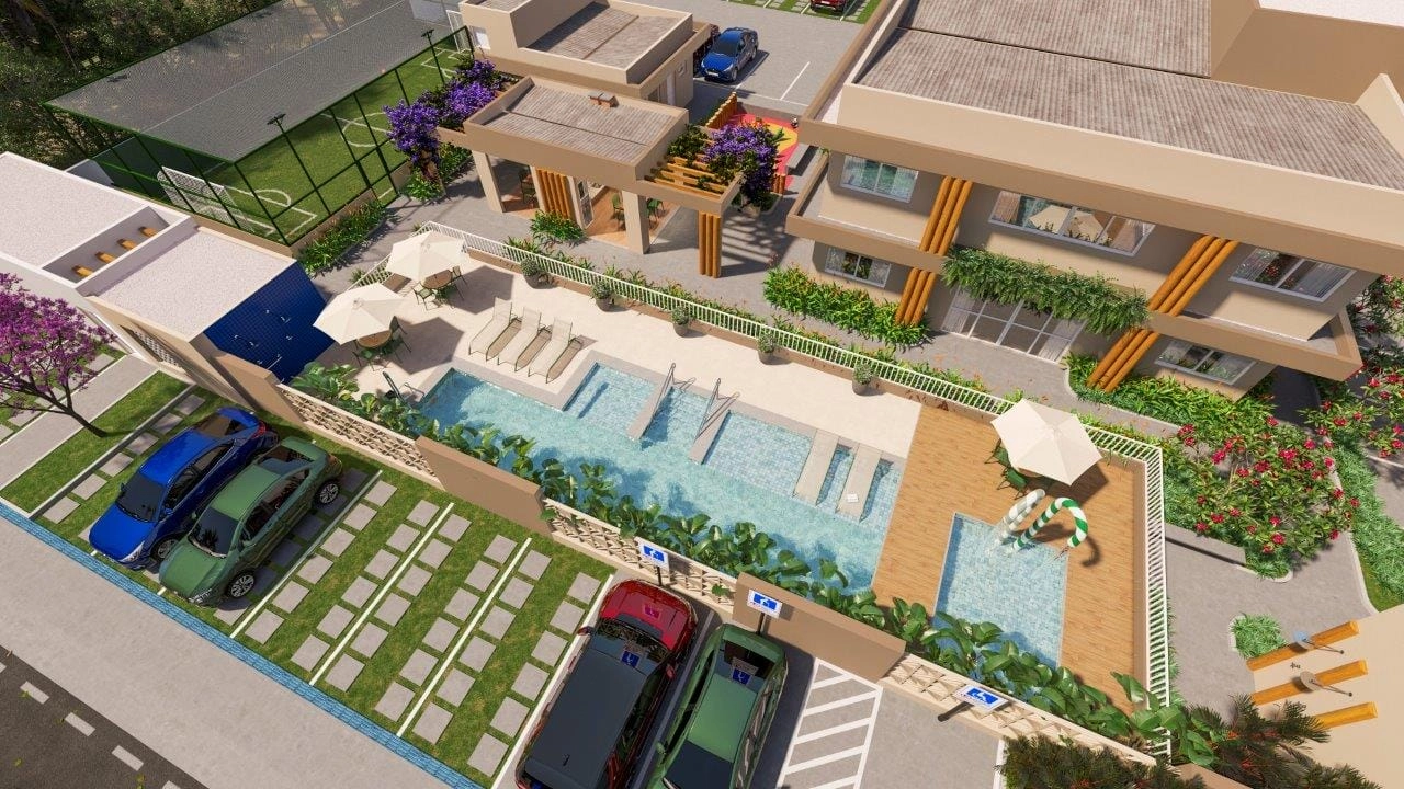 Aérea da piscina